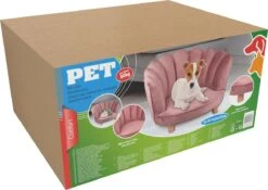 Maxxpro Katten- En Hondenstoel - Roze - Verhoogd Met Houten Poten - Fluweel Materiaal - 61.5 X 52 X 33 CM - Huisdieren Tot 80 KG -Hond Benodigdheden 1200x848