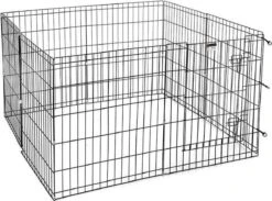 Topmast Puppyren Hond Opvouwbaar XL Zwart Gecoat Metaal. 76 Cm Hoog - 560 Cm Omtrek -Hond Benodigdheden 1200x890 3