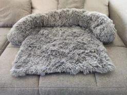 Kussen Voor Hond Of Meerdere Katten | Fluffy Dierenkussen Van Pluche | Kat | Bank | Mand | Hondenmand Of Kattenmand | Hondendeken & Bankbeschermer Max. 20 Kg | Donkergrijs | Maat L -Hond Benodigdheden 1200x900 20