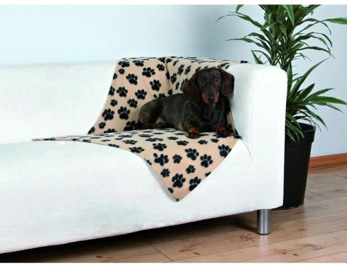 Trixie Beany Fleece Hondendeken Beige 100 X 70 Cm 4 Trixie Beany Fleece Hondendeken Beige 100 X 70 Cm - Afbeelding 4