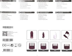 Nobleza Dieren Tondeuse Set - 4 Opzetkammen - Draadloos - Voor Huisdieren Katten & Honden -Hond Benodigdheden 1200x943 1