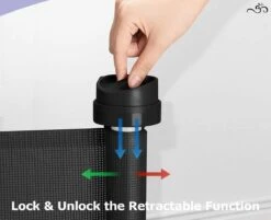 Caedentes - Hondenhek – Inrolbaar – Dierenhek -tot 150cm Uitrolbaar – Zwart -Hond Benodigdheden 1200x975 1