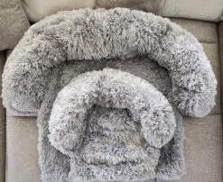 Kussen Voor Hond Of Meerdere Katten | Fluffy Dierenkussen Van Pluche | Kat | Bank | Mand | Hondenmand Of Kattenmand | Hondendeken & Bankbeschermer Max. 20 Kg | Donkergrijs | Maat L -Hond Benodigdheden 1200x980