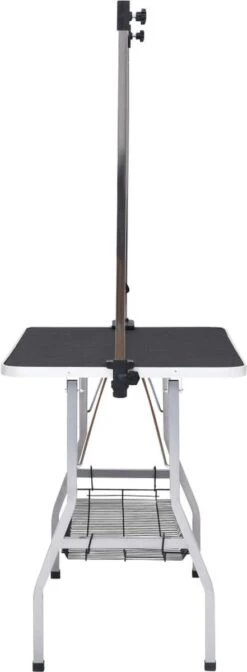 VIDAXL Hondentrimtafel Verstelbaar Met 2 Lussen En Opbergschap -Hond Benodigdheden 441x1200