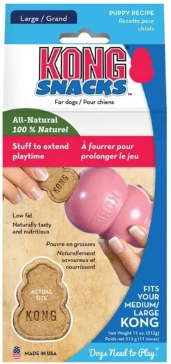 Kong Stuff 'N Snacks Puppy Hondensnack - Kip&Rijst - L