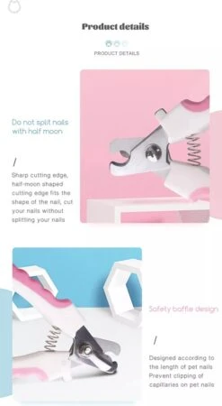 Merkloos Professionele Nagelschaar - Dieren Nagelschaar - Roze - Honden Nagelknipper - Hondennagels - Honden Knip Schaar - Honden Knipsch -Hond Benodigdheden 658x1200