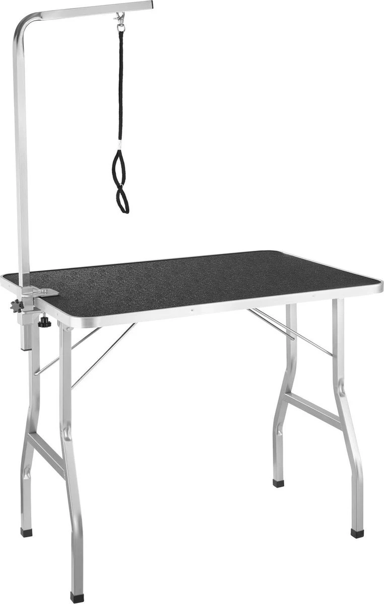 Tectake- Trimtafel Met Lus - Tafelhoogte: 76 Cm - Zwart / Grijs - 402892 1 Tectake- Trimtafel Met Lus - Tafelhoogte: 76 Cm - Zwart / Grijs - 402892