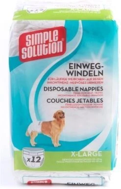 Simple Solution Wegwerp Honden Luier - SMALL 12 ST 38-48 CM -Hond Benodigdheden 768x1200 3