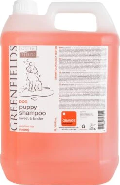 Greenfields - Milde Hondenshampoo Puppy - Zachte Shampoo Met Babypoeder Geur - Inhoud 270 Ml Of 5 Liter - 270 Ml -Hond Benodigdheden 775x1200 1