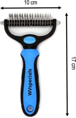 Professionele 2-Zijdige Ondervacht Kam Voor Hond En Kat – Hondenborstel – Kattenborstel - Hondenkam –Anti Klit - Haarverwijderaar Voor Huisdieren - Pijnloos - – Klittenkam – Verwijdert Klitten – Voorkomt Haaruitval – Black Friday - Sinterklaas -Hond Benodigdheden 775x1200 2