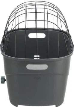 Trixie Fietsmand Voor Bagagedrager Met Draadkoepel Kunststof Grijs (46X36X47 CM) -Hond Benodigdheden 836x1200 3