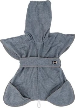 Super Absorberende Honden Badjas Grijs Maat L -Hond Benodigdheden 842x1200