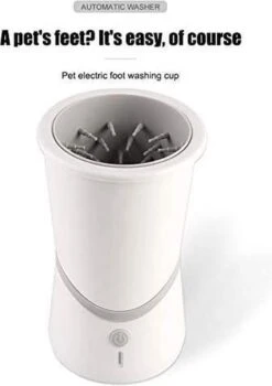 Merkloos Elektrische Hondenpootreiniger Draagbare Pet Voetenreinigingsborstel Zuigerkom Hondenvoetenreiniger Wasmachine Zachte Siliconenborstels Voor Modderige Poten Oplaadbare USB -Hond Benodigdheden 846x1200