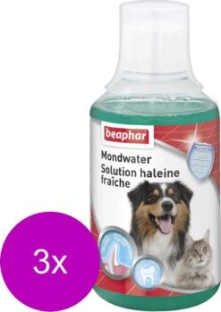 Beaphar Mondwater Hond/Kat - Gebitsverzorging - 3 X 250 Ml -Hond Benodigdheden 850x1200 3