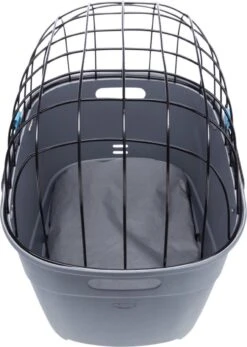 Trixie Fietsmand Voor Bagagedrager Met Draadkoepel Kunststof Grijs (46X36X47 CM) -Hond Benodigdheden 853x1200