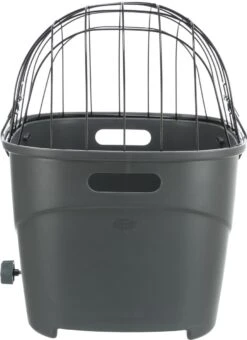 Trixie Fietsmand Voor Bagagedrager Met Draadkoepel Kunststof Grijs (46X36X47 CM) -Hond Benodigdheden 872x1200 2