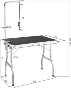 Tectake- Trimtafel Met Lus - Tafelhoogte: 76 Cm - Zwart / Grijs - 402892 14 Tectake- Trimtafel Met Lus - Tafelhoogte: 76 Cm - Zwart / Grijs - 402892 -Hond Benodigdheden 958x1200
