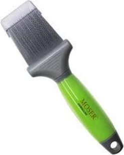 Moser Premium Slicker Borstel - Hondenvachtborstel - Groen Grijs -Hond Benodigdheden 963x1200