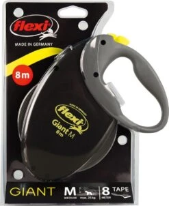 Flexi Giant Tape - Hondenriem - Zwart - M - 8 M - (<8 Kg) -Hond Benodigdheden 980x1200 1
