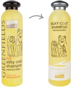 Greenfields Hondenshampoo Voor Langharige Vacht - Zorgt Voor Een Zijdezachte Glanzende Vacht - Inhoud 270 Ml - Hondenshampoo Langharige Vacht -Hond Benodigdheden 987x1200