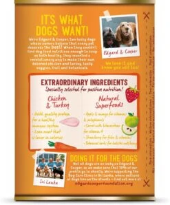 Edgard & Cooper Kip & Kalkoen Blik - Voor Volwassen Honden - Hondenvoer - 12 X 400g -Hond Benodigdheden 996x1200 2