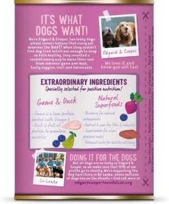 Edgard & Cooper Wild & Eend Blik - Voor Volwassen Honden - Hondenvoer - 12 X 400g -Hond Benodigdheden 996x1200 7