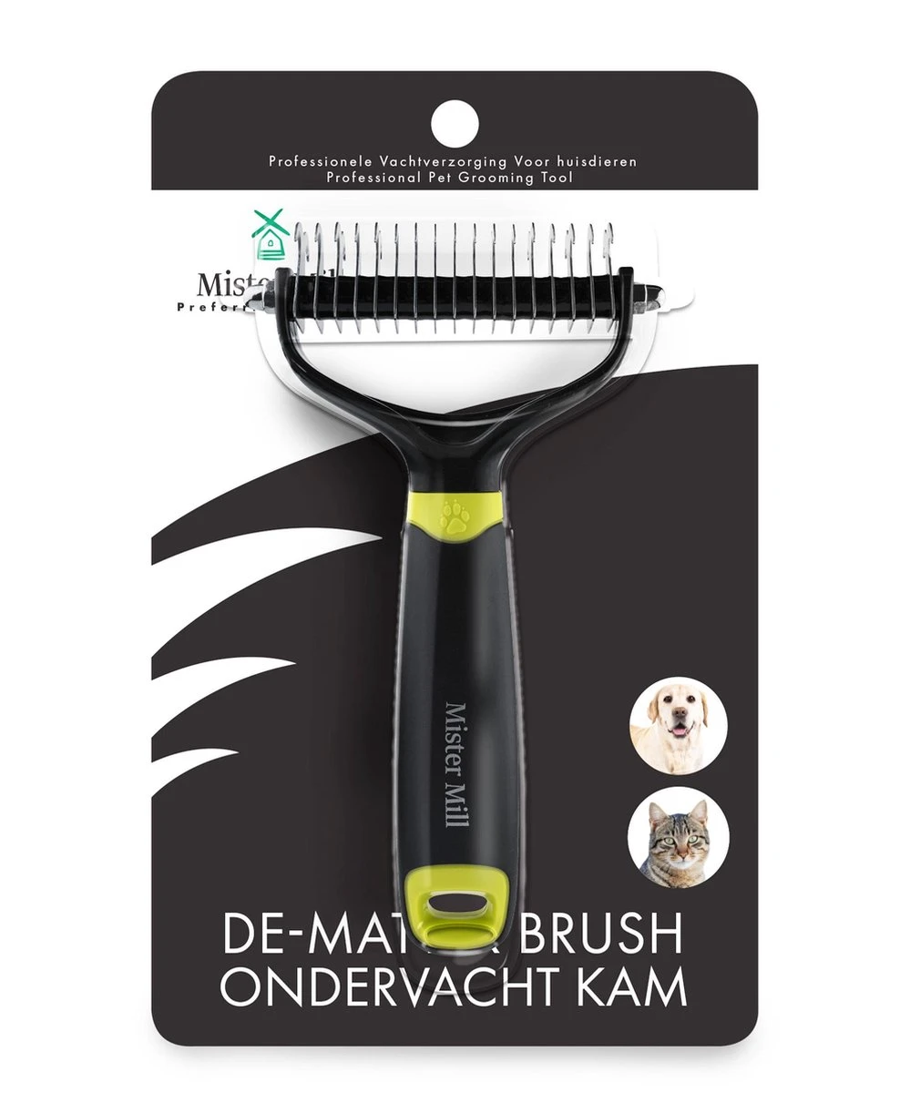 Mister Mill Professionele 2-Zijdige Ondervacht Kam Voor Hond En Kat – Honden/Kattenborstel – Klittenkam – 9,5 Cm. 8 Mister Mill Professionele 2-Zijdige Ondervacht Kam Voor Hond En Kat – Honden/Kattenborstel – Klittenkam – 9,5 Cm. - Afbeelding 8
